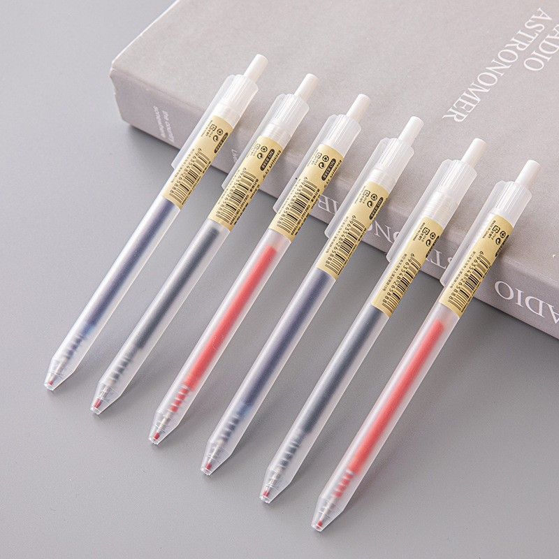 Stationery Supply Business - 6/10Pcs 0.5mm Retractable Gel Pens Set