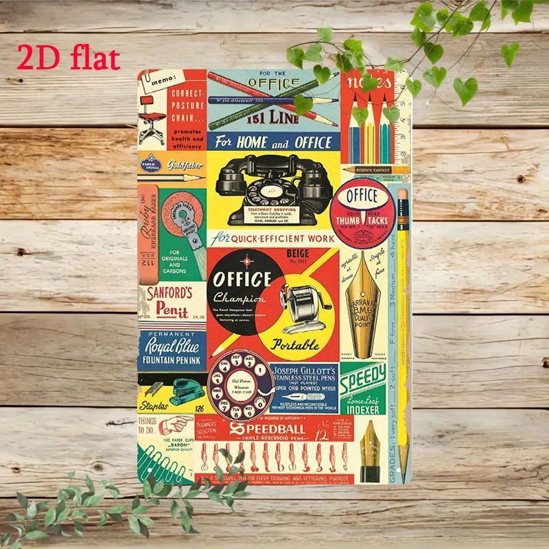 Supply Of Office Stationery - Vintage Office Stationery metal Sign -