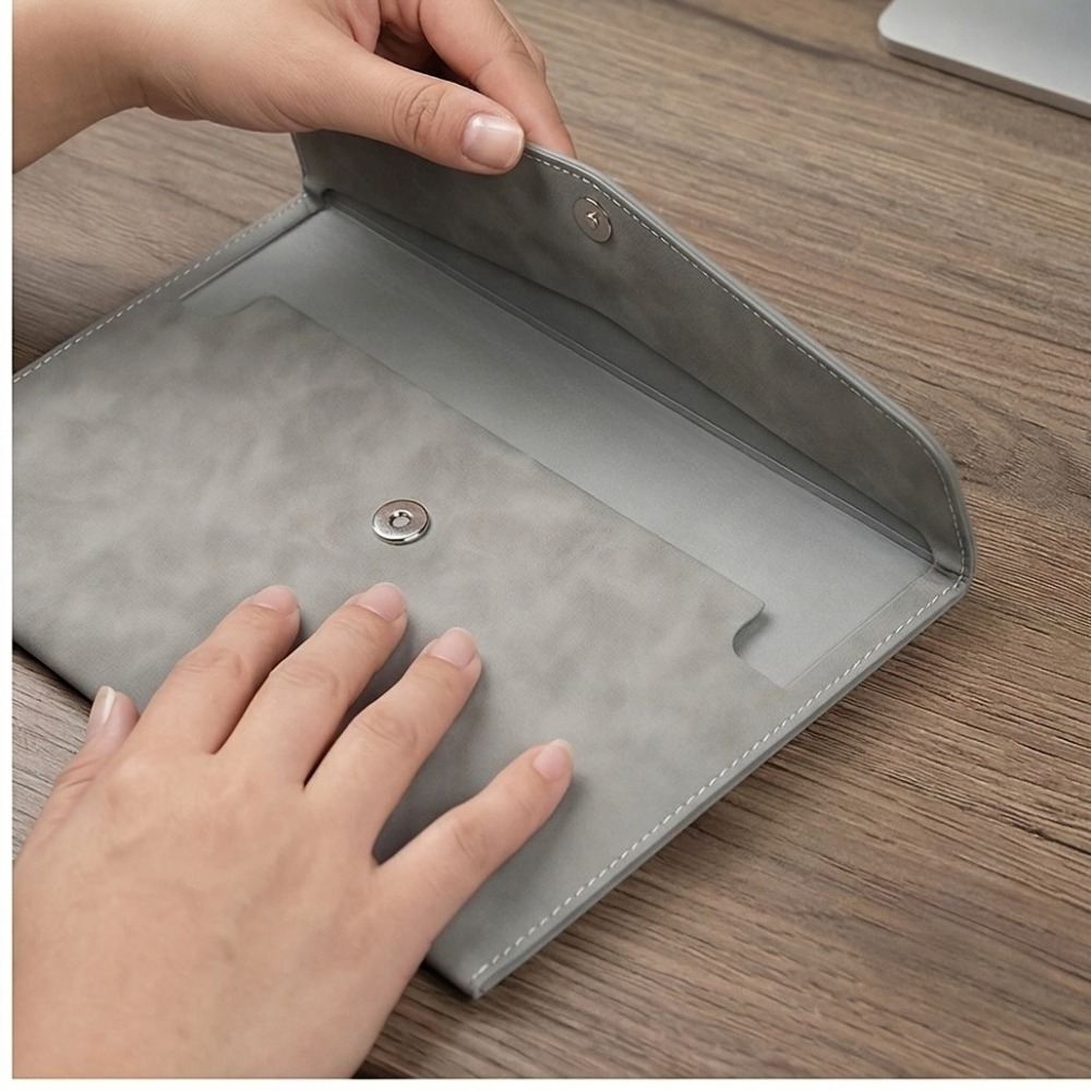 Supply Of Office Stationery - File Bag PU Leather Archive Folder