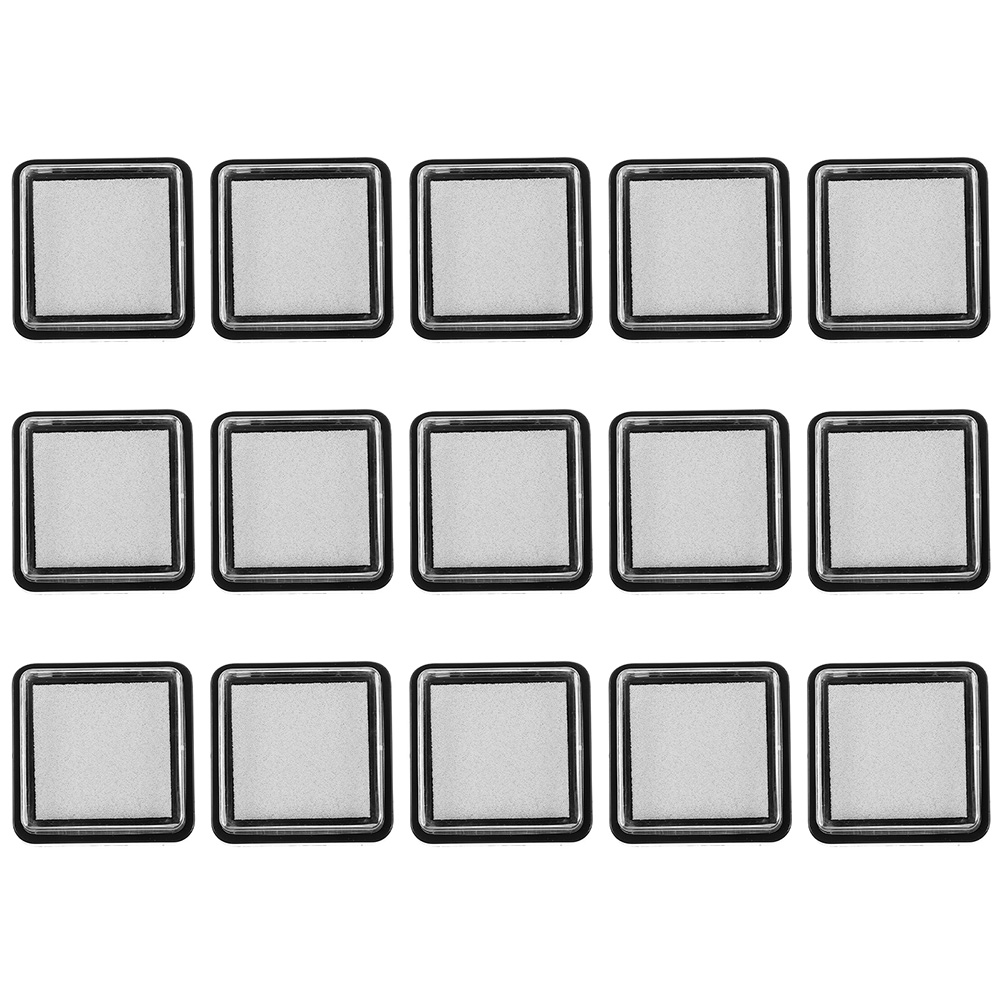 15pcs Ink Pads Ink Pads Blank  - огляд і ціна Self Inking Stamp