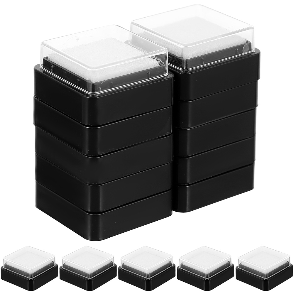 15pcs Ink Pads Ink Pads Blank  - огляд і ціна Self Inking Stamp
