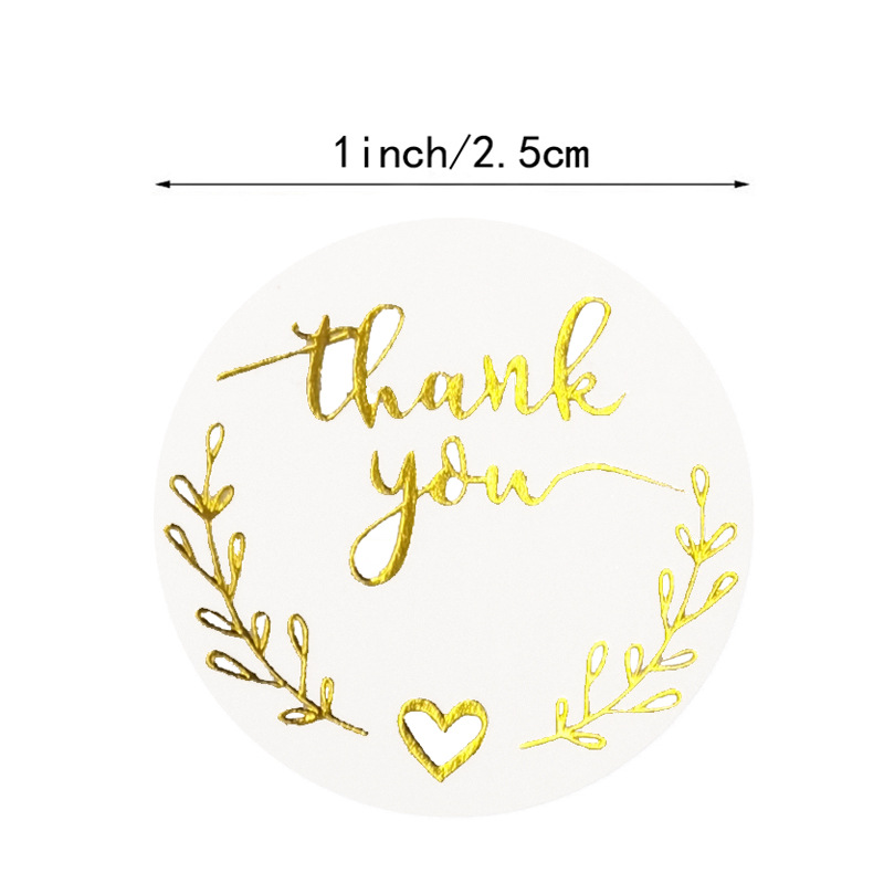 100-500pcs Gold Thank You Stic - огляд і ціна Stationery Supply Business