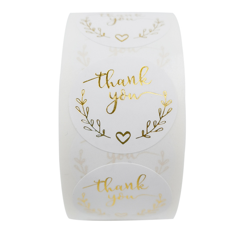 100-500pcs Gold Thank You Stic - огляд і ціна Stationery Supply Business