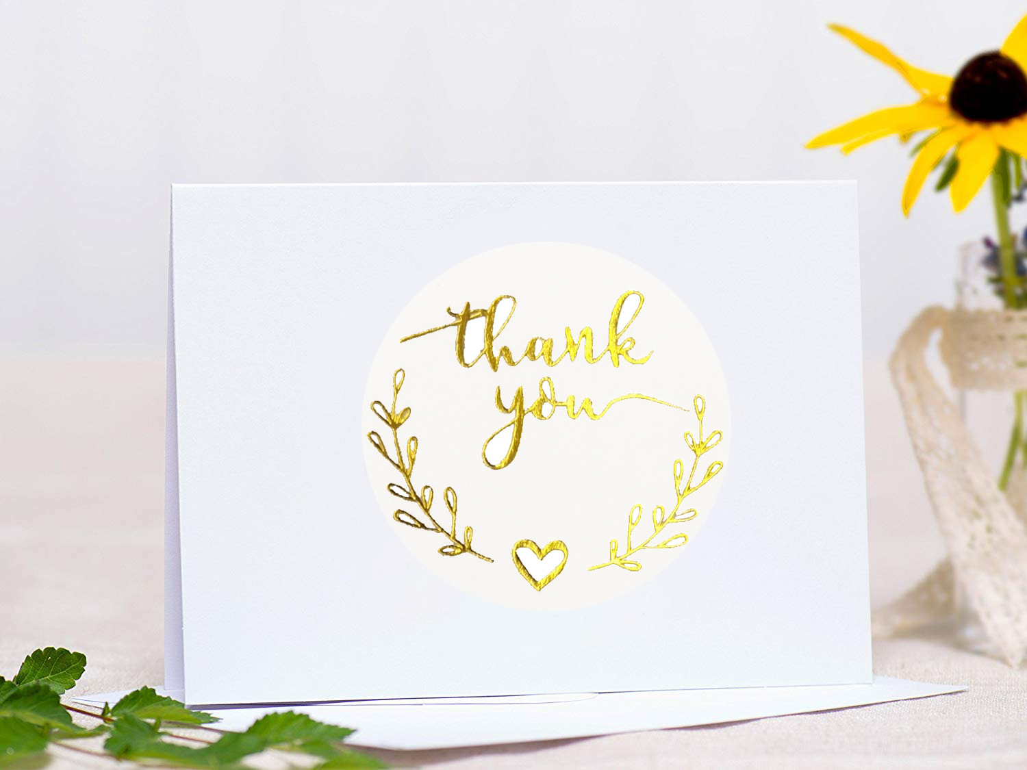 100-500pcs Gold Thank You Stic - огляд і ціна Stationery Supply Business