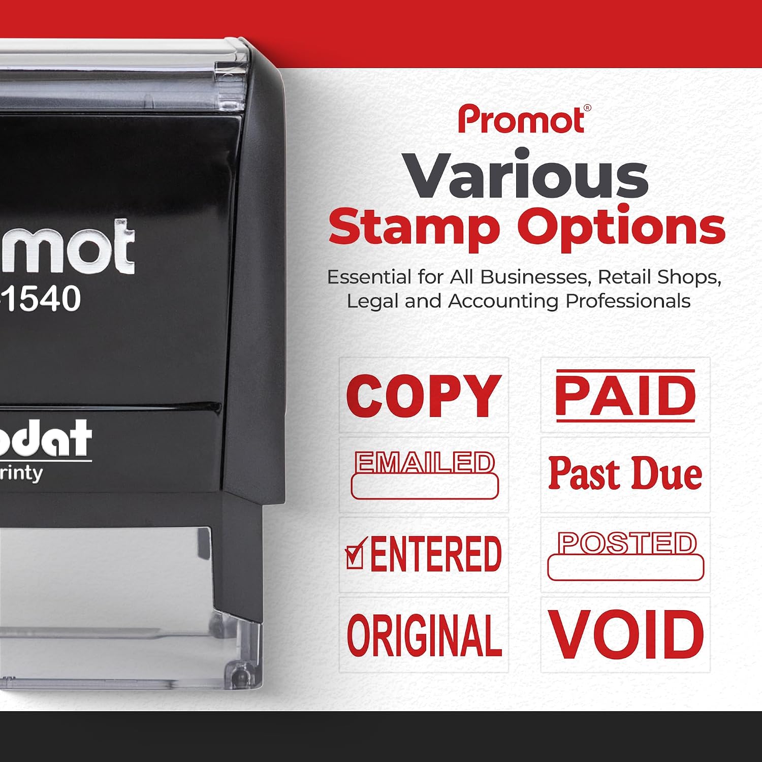 Self-Inking Paid Stamp Refilla - огляд і ціна Self Inking Stamp