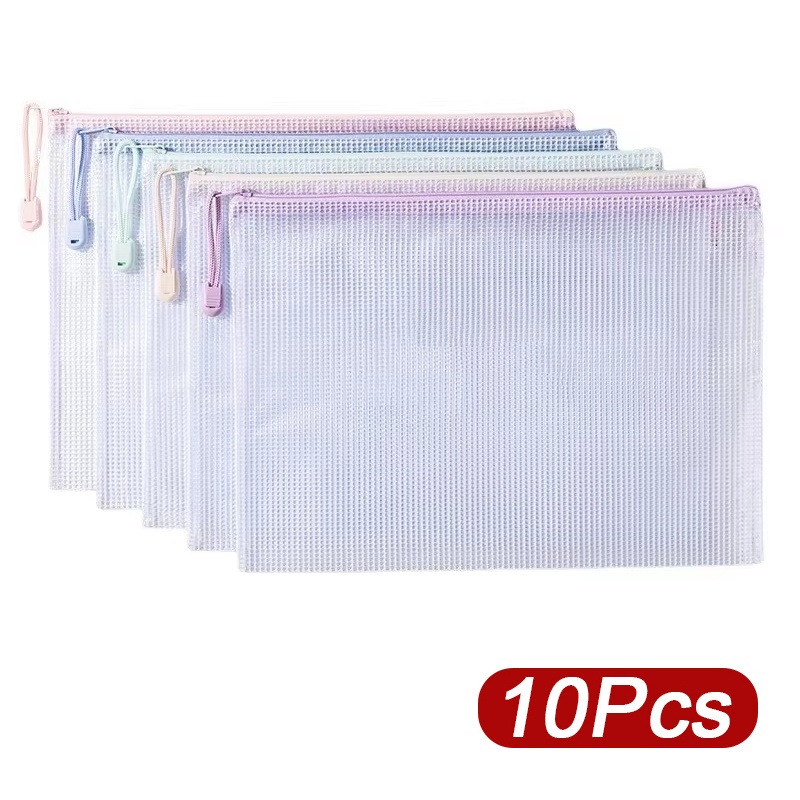 5-30pcs Zipper Mesh Bag A4/A5  - огляд і ціна Supply Of Office Stationery