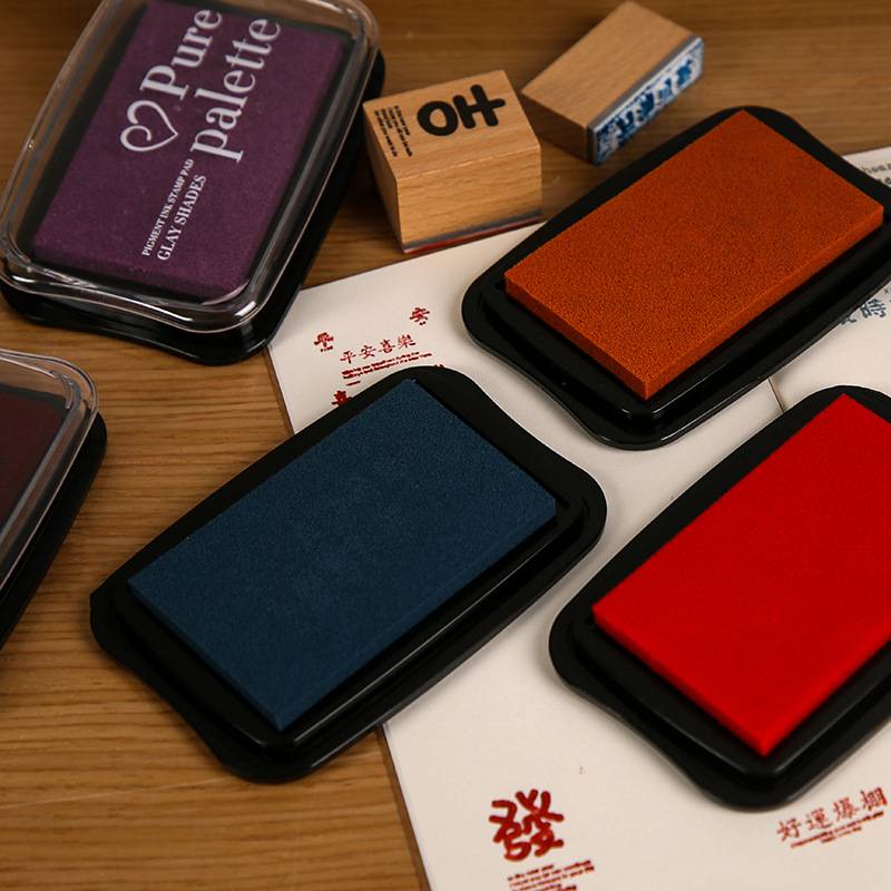 12 Colors Vintage Solid Color  - огляд і ціна Self Inking Stamp