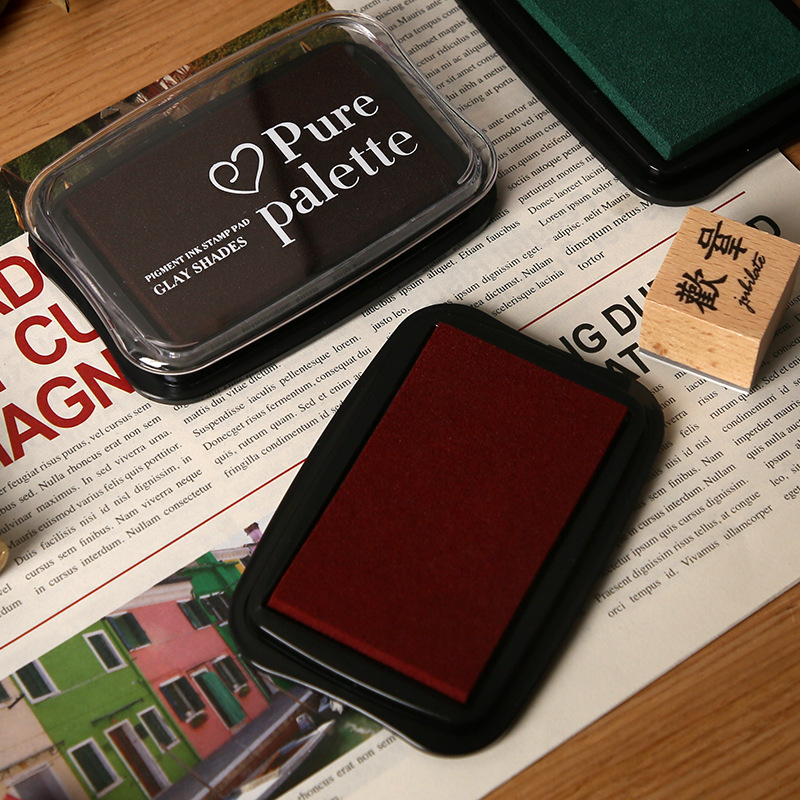 12 Colors Vintage Solid Color  - огляд і ціна Self Inking Stamp
