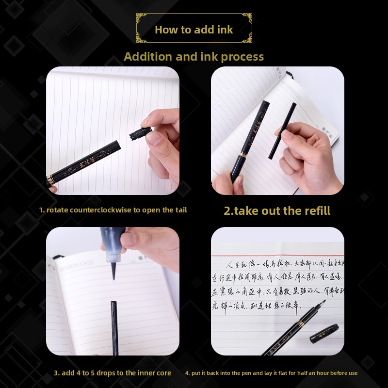 4PCS/SET Calligraphy Art Marke - огляд і ціна Supply Of Office Stationery