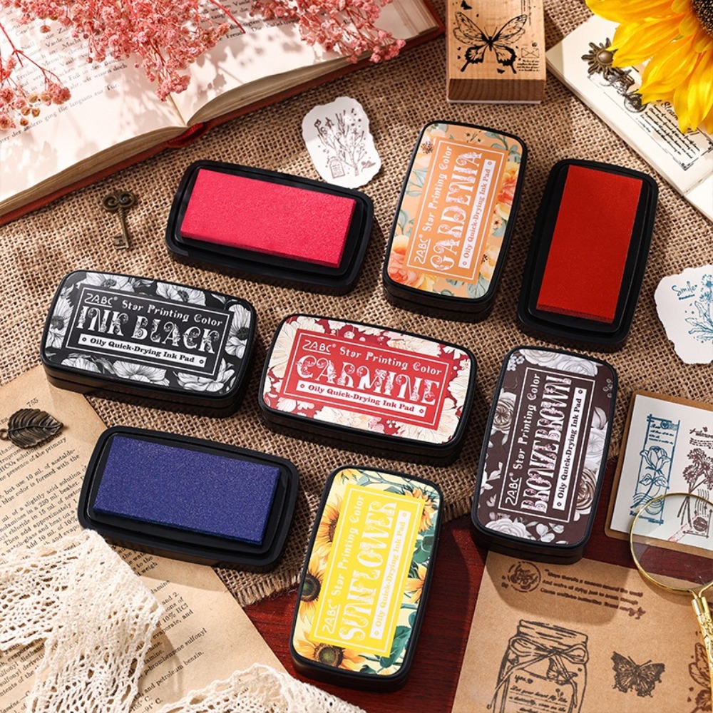 Portable Colorful Ink Pad Rect - огляд і ціна Self Inking Stamp