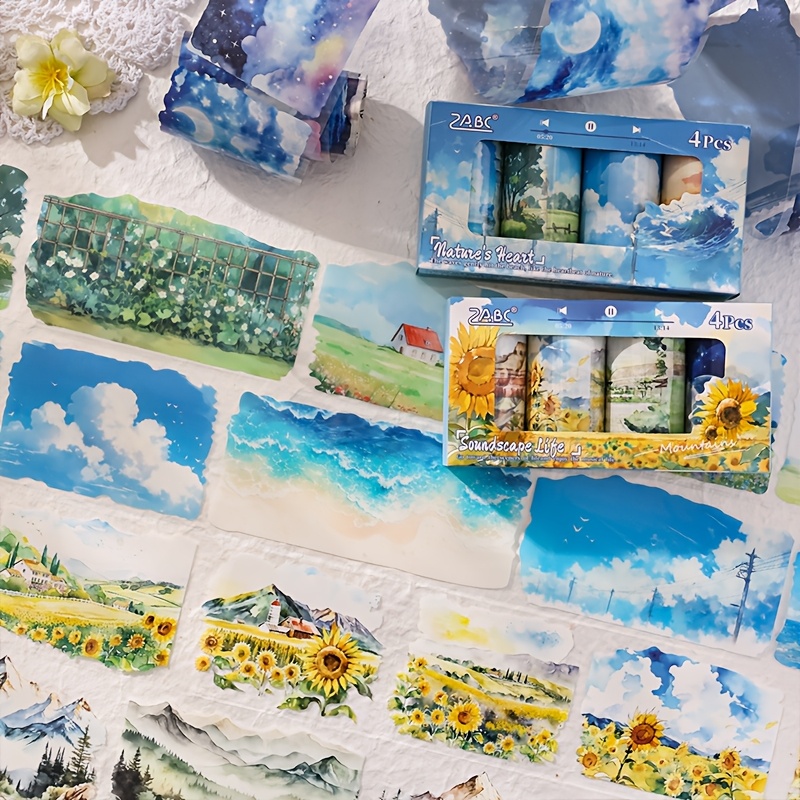4Roll Landscape Pattern Decora - огляд і ціна Memo Pad Sticky