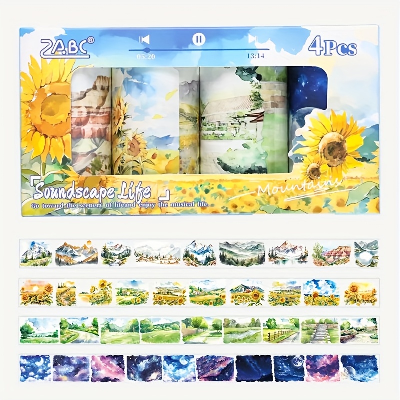 4Roll Landscape Pattern Decora - огляд і ціна Memo Pad Sticky