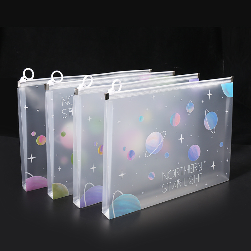 4/12pcs A4 Space Zipper Folder - огляд і ціна Supply Of Office Stationery
